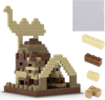 Classic Base Plates Compatible with Bricks & Baseplates, 10"x 10" and 10"x 5" Building Base Combo Set, Thick Boards Base Plates Can Be Used to Build Double Layer Buildings - 3pcs