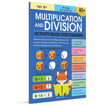 Multiplication and Division Activity Book For Children - 80+ Activities Inside