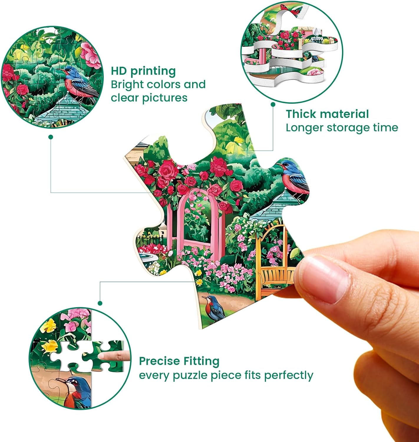 300 Piece Puzzles for Adults,Beautiful Nature Landscape Puzzle for Adults Kids Seniors,Recycled Cardboard Unique House Puzzle 300 Piece,Challenging Family Game Great Gift for Family Friends,20.5x15 in