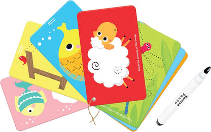 Let’s Write and Wipe Preschool Learning Activities - Letters - 56 Pages of Creative Tasks on Dry-Erase Cards with Marker Promote Early Learning Basics, ABCs and Motor Skills, for kids ages 3-5 years