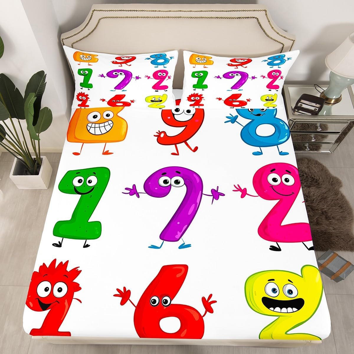 Chemistry Bed Sheets for Kids Teens Girls Boys,Chemical Experiment Fitted Sheet Twin,Science Themed Sheets for Math Lovers,Chemistry Lab Bedding Set,White and Black