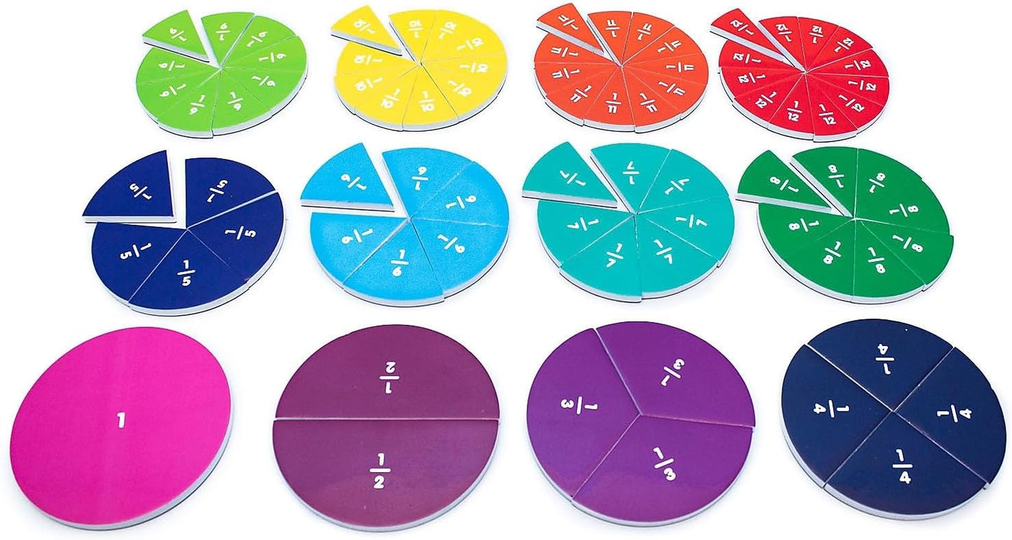 Junior Learning Fraction Segments,Assorted