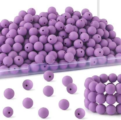 65Pcs 19mm Silicone Beads for Keychain Making Bracelet Necklace, Bulk Round Silicone Beads for Pens（Christmas Green） - Colors B