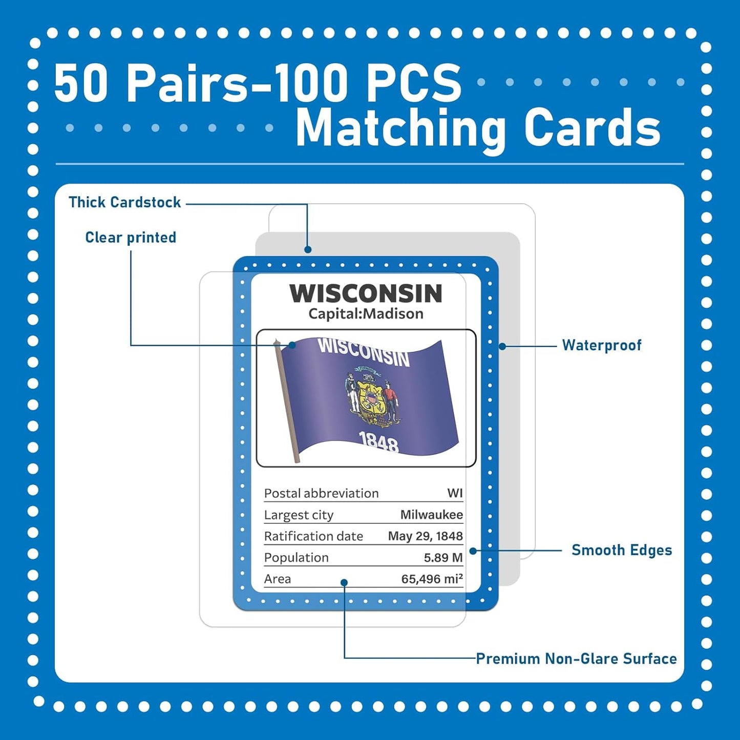 gisgfim 100 PCS Memory Matching Game Famous Paintings Concentration Memory Card for Adults Learning Educational Game A Fun & Fast Artworks Theme Matching Games