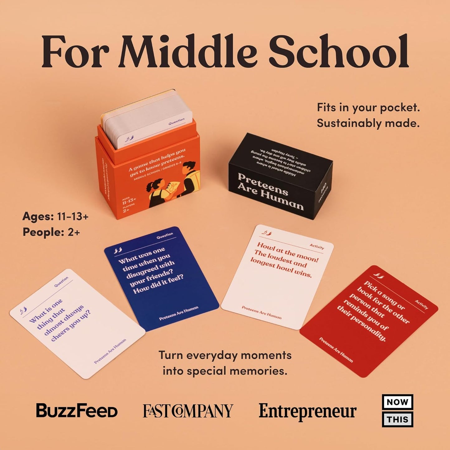 Children are Human | 140 Conversation Cards to Help Bond with Kids | Card Game for Elementary School Children | Designed by Experts for Grades 2-5 | Ages 7-10+