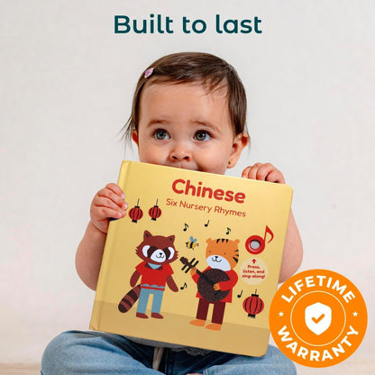 Cali's Books French Nursery Rhymes | New Rechargeable Sound Books | Sound Book for Toddlers 1-3 | Bilingual Books for 1 Year Old | | French Baby Book