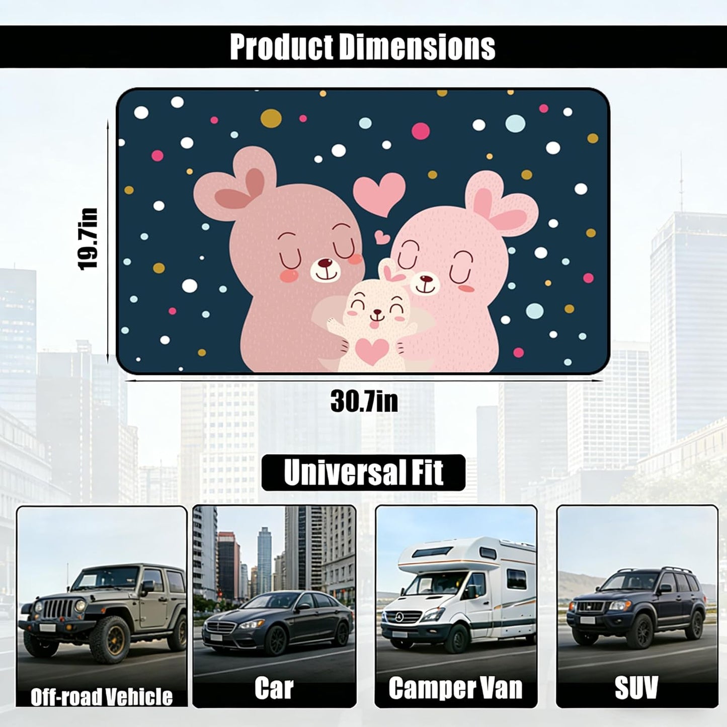 Magnetic Car Window Shade for Baby,Blackout Car Window Curtain,Car Shades for Side Windows,Sun Shade for Car Window baby,Cartoon Pattern Car Window Cover,UV Protection &Heat Blocking(Underwater World)