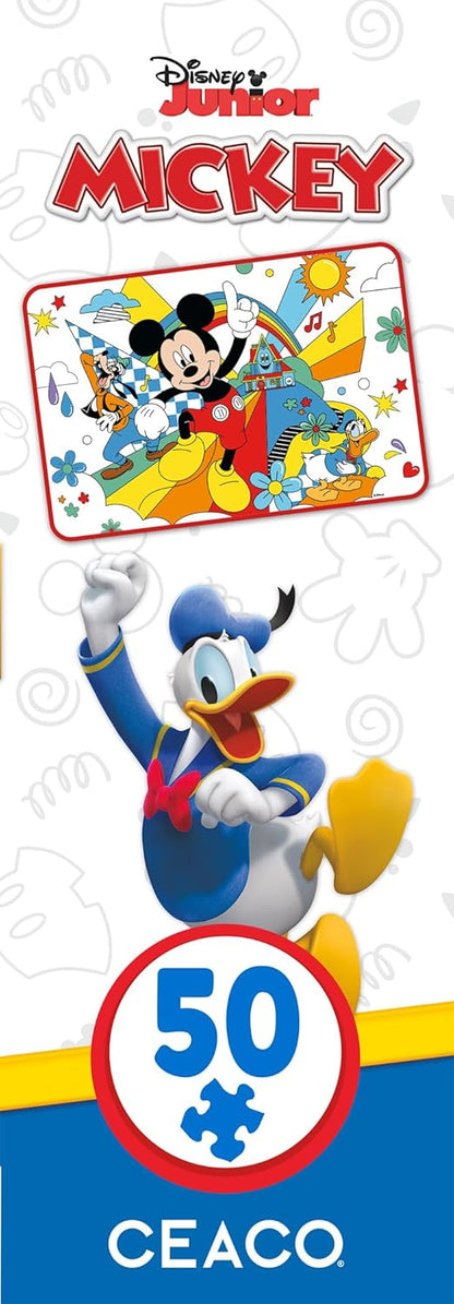 Buffalo Games - 50 piece Giant Floor Puzzle - Disney Clubhouse - Educational Puzzles for Kids Ages 4 and up - Large Pieces - 2 feet x 3 feet