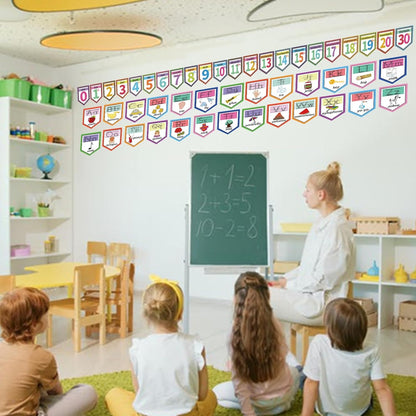48 Pieces Cursive Alphabet and Number Back to School Bulletin Board Set, Cursive Letter Formation Cards, Early Learning Posters Cards for Kindergarten Primary Classroom Wall Décor(Cursive Style)