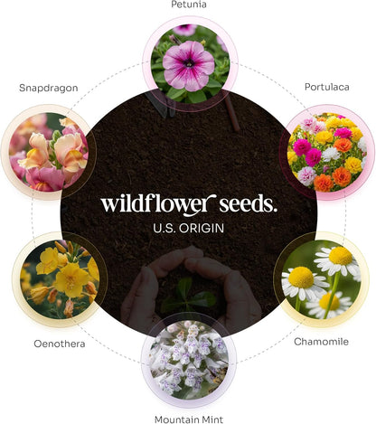 Wildflower Seed Paper - Set of 24 Purple Butterfly-Shaped with Envelope and Planting Instruction, Writable & Plantable Gift for Mom and Plant Lover, Ideal for Wedding, Memorial, Baby Shower