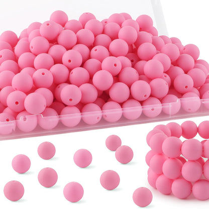 65Pcs 19mm Silicone Beads for Keychain Making Bracelet Necklace, Bulk Round Silicone Beads for Pens（Christmas Green） - Colors A
