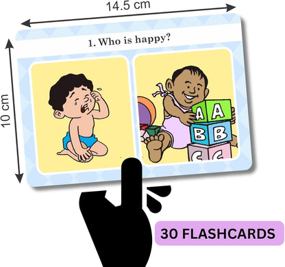 Verbal Reasoning Language Flash Cards for Kids | Q&A Learning Deck for ESL, Home Schooling & Special Needs | Parent and Professional Use