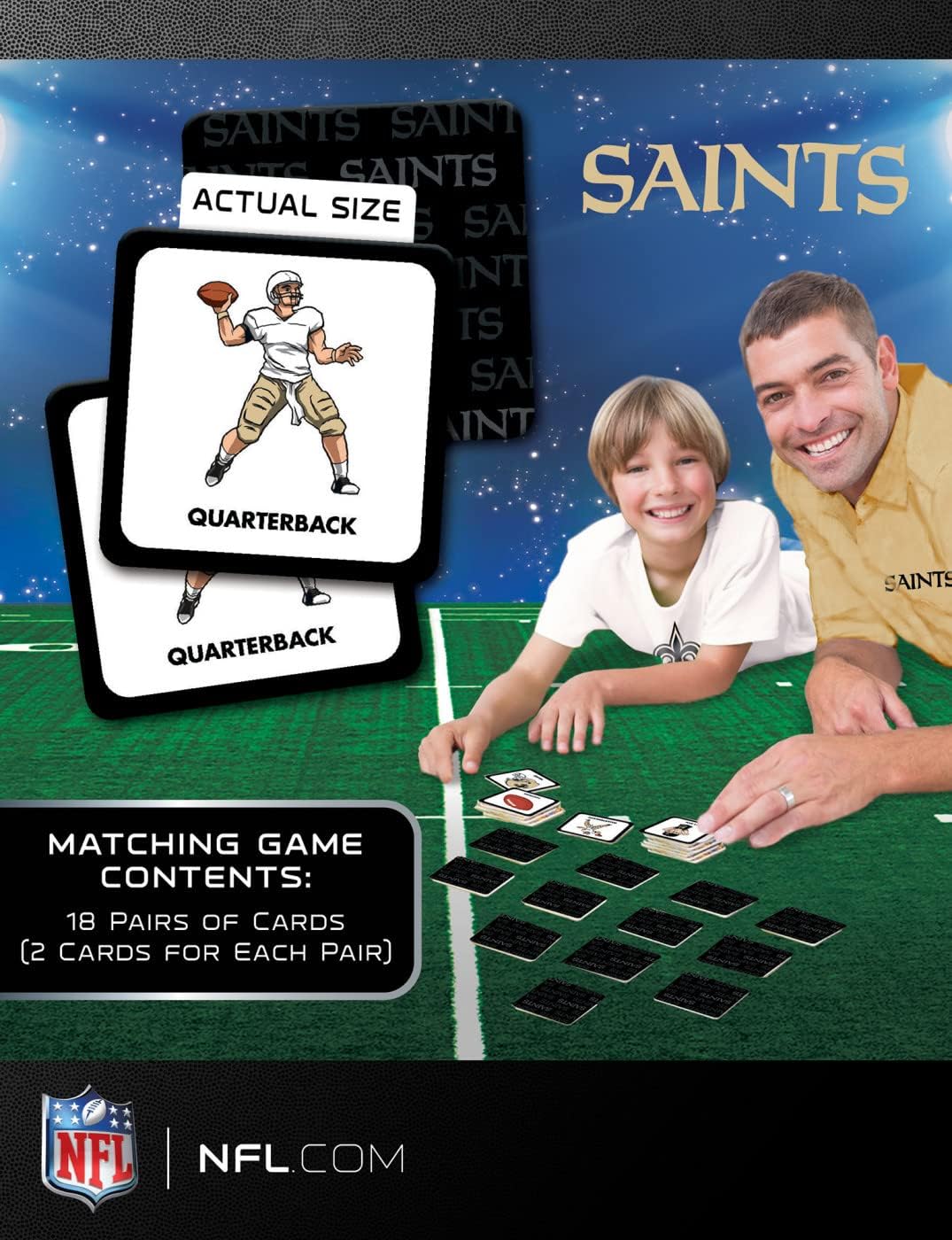 MasterPieces Sports Games - NFL Matching Game - Game for Kids and Family - Laugh and Learn