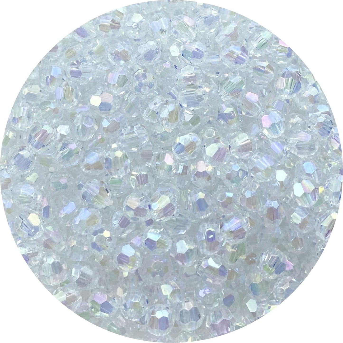 200 PCS 10mm Acrylic Faceted Spacer Beads AB Color Glossy Round Loose Beads for Jewelry Making Bracelet Necklace Earring Ornament Wind Chimes Key Chains(Deep Purple AB)