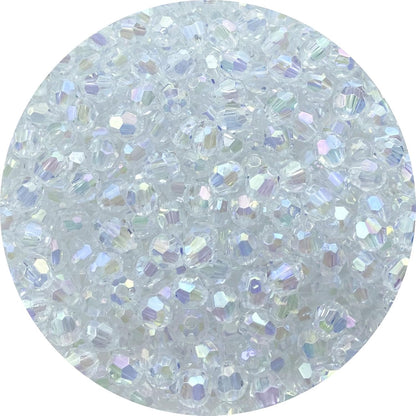 200 PCS 10mm Acrylic Faceted Spacer Beads AB Color Glossy Round Loose Beads for Jewelry Making Bracelet Necklace Earring Ornament Wind Chimes Key Chains(Deep Purple AB)