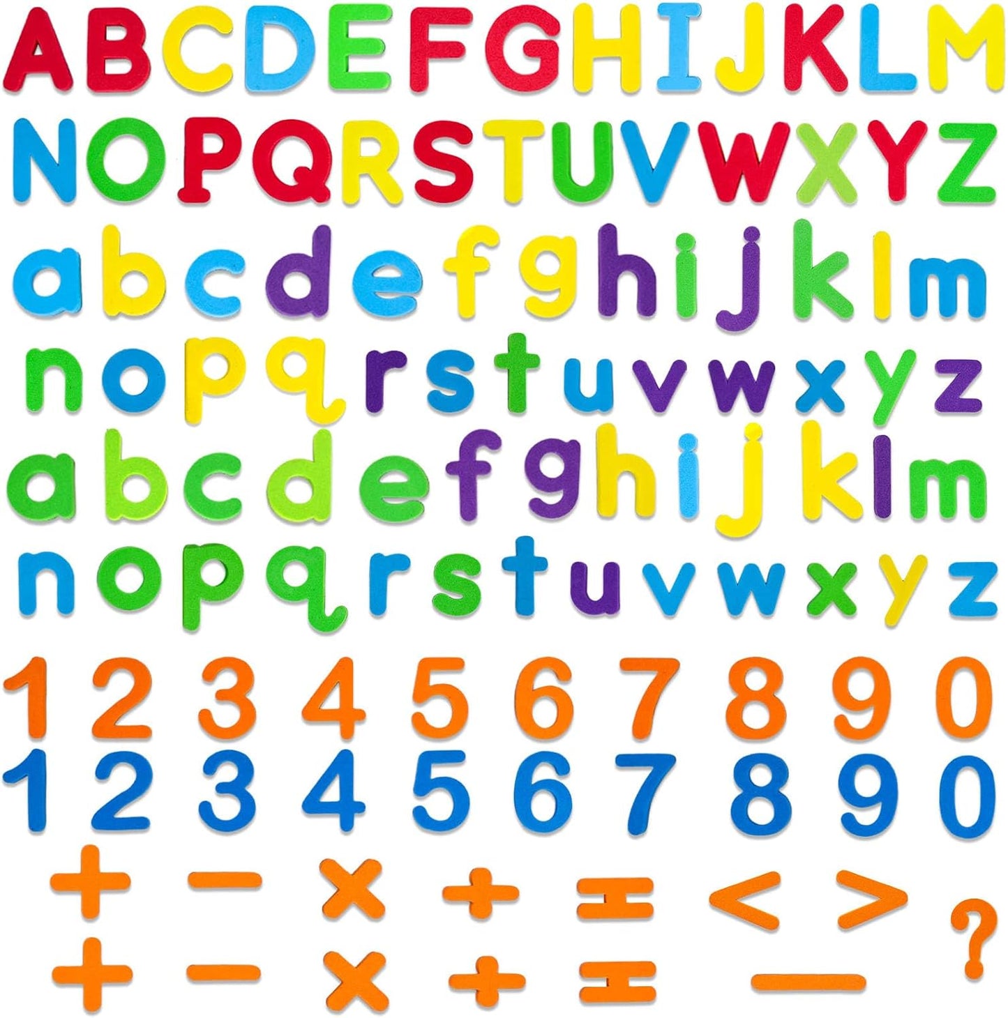 LovesTown Magnetic Alphabet Letters Kit for Kids, Double Sided Magnetic Board with Storage Box, Educational Learning Toys for Preschool Classroom and Home, 234 Pieces