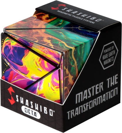 Shashibo Octa Shape Shifting Box - STEM Fidget Toy with Ultra Strong Magnets, Perfect Sensory Gift for Kids, Teens, and Adults – Pairs w/All Shashibo Cubes (Infinity)