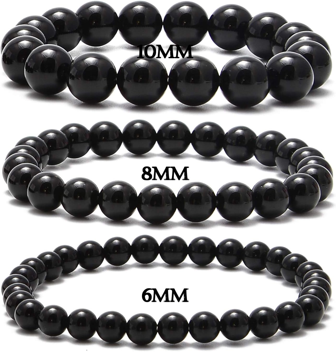 NCB 100pcs Original Natural Stone Beads Gemstone Round Loose Beads 6mm 8mm 10mm (Blue Aventurine, 6mm 100Beads) - Colors B