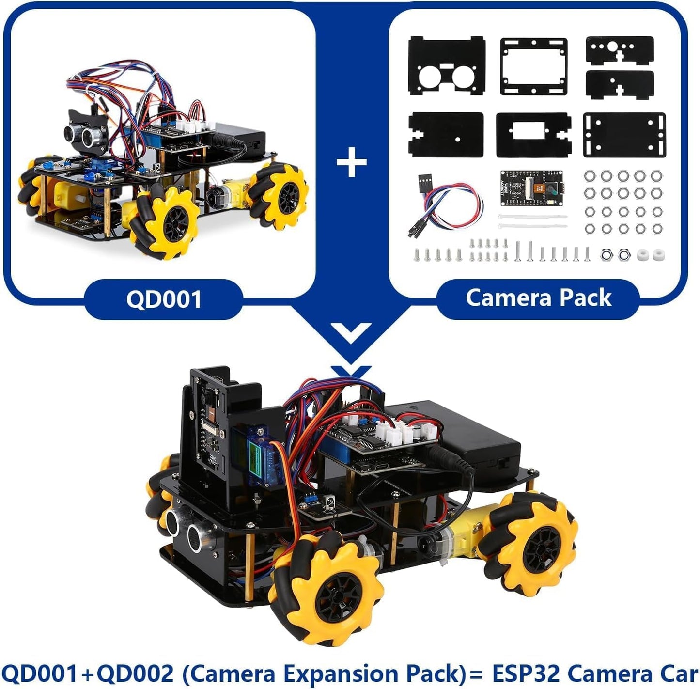ACEBOTT Smart Robot Car Kit Compatible with Arduino, Robotics for Kids Ages 8-12 12-16, Electronic Programming Project/STEM Science Kits Coding Gifts for Adults and Youths