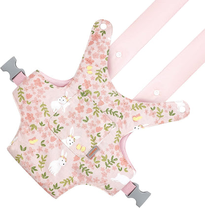GAGAKU Doll Carrier for Stuffed Animals, Reborn Baby Doll Accessories Toy Carriers for Kids 3+ Toddlers - Pink Wax Flowers