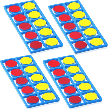 WinnerWhy 2 Set Giant Magnetic Foam Ten Frames Set, Early Math Manipulative, Frames with Disks, Teach Number Concepts, Addition and Subtractionfor Kids, Kindergarten Math Games