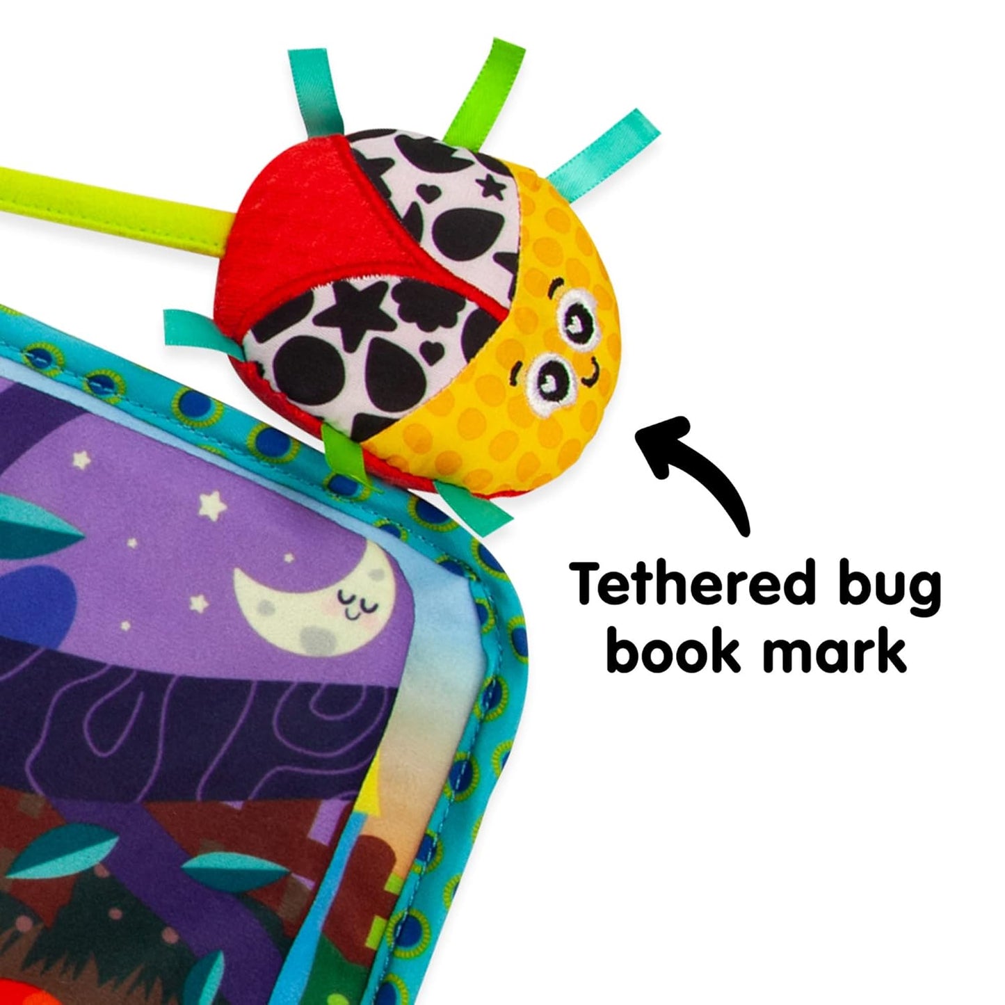 Lamaze Fun with Colors Soft Baby Book - High Contrast Baby Book with Crinkly Cloth Pages - Sensory Books for Babies Ages 6 Months and Up