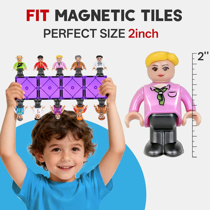 100pcs Magnetic Tiles Magnetic Building Blocks for Toddlers 3 4 5 6 7 Year Old Boys Girls Educational Magnet Blocks Christmas Birthday Gift Toys for Kids Ages 4-8 Sensory Toys 1-3