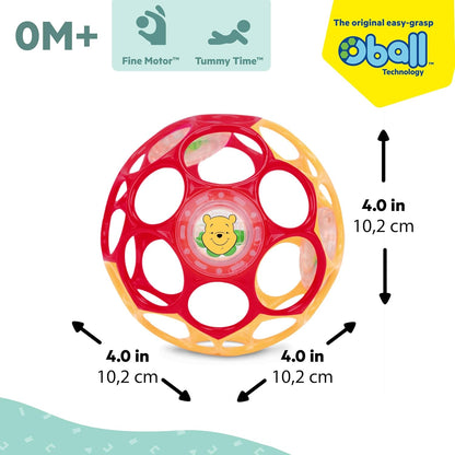 Bright Starts Oball Musical Toy, Jingle & Shake Pal, BPA-Free Easy-Grasp Baby Rattle Toy, Ages Newborn+