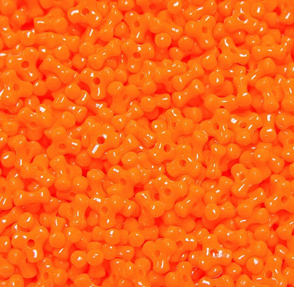 Tri Beads, Easy-to-Use Reusable Jewelry Making Supplies for Art, Craft Decorations & More, 11 mm Bracelet Beads, Crafted in The USA, Neon Yellow, 500 pcs (Pack of 1)