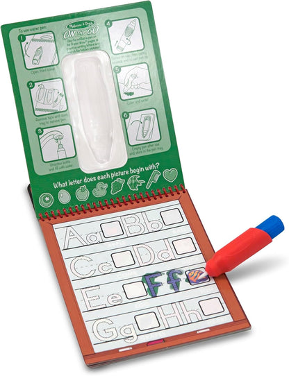 Melissa & Doug On The Go Water Wow! Mess Free Coloring Book, Reusable Water-Reveal Activity Pad, Alphabet, Travel Toys, Party Favors, for Toddlers & Kids Ages 3+ - FSC Certified