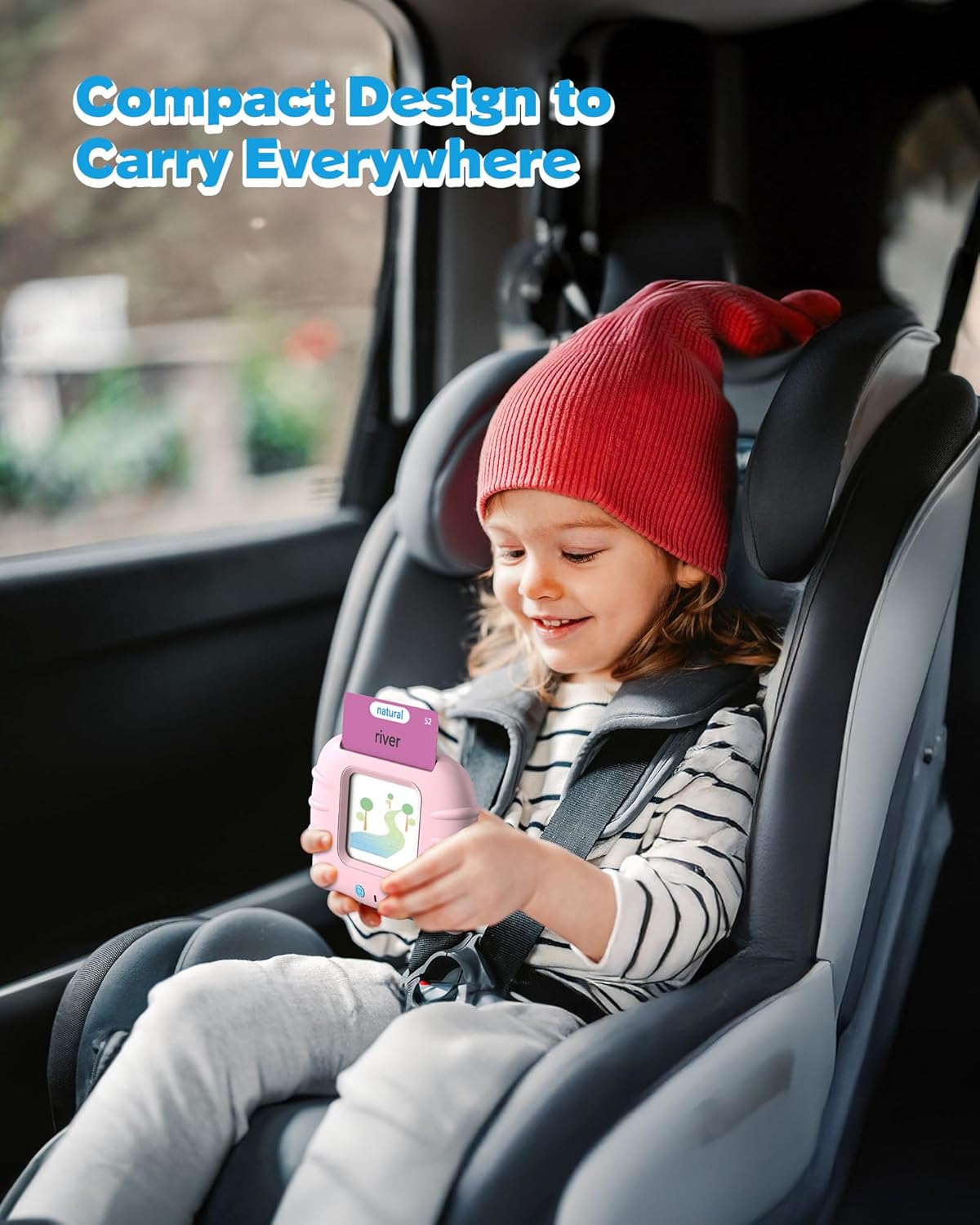 Airbition Talking Flash Cards for Toddlers 1 2 3 4 Year Olds, Montessori Language Learning Toys with 224 Words, Pocket Speech Therapy Toys, and Speech Development Educational Playthings for Children