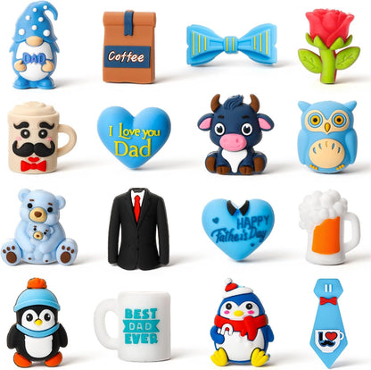 Ferreve 16 Pcs 3D Sports Football Beads Silicone Focal Beads for Keychain Making Pens for Beadable Keychain DIY Crafts Necklace Bracelet Phone Chain Charms Jewelry Making