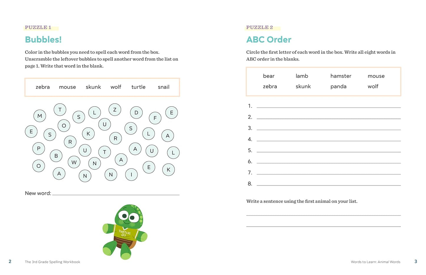 The 3rd Grade Spelling Workbook: 95+ Games and Puzzles to Improve Spelling Skills