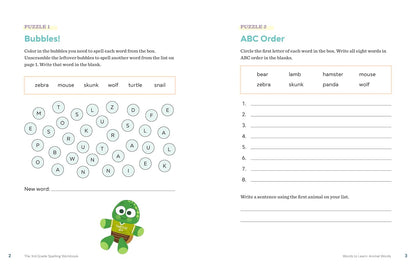 The 3rd Grade Spelling Workbook: 95+ Games and Puzzles to Improve Spelling Skills