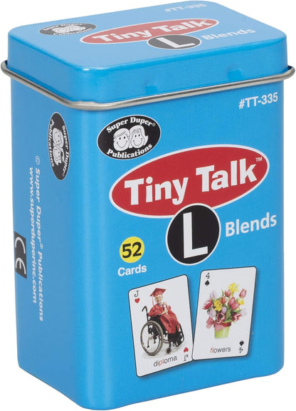 Super Duper Publications | Tiny Talk Articulation and Language L Blends Sound Photo Flash Cards | Educational Resource for Children