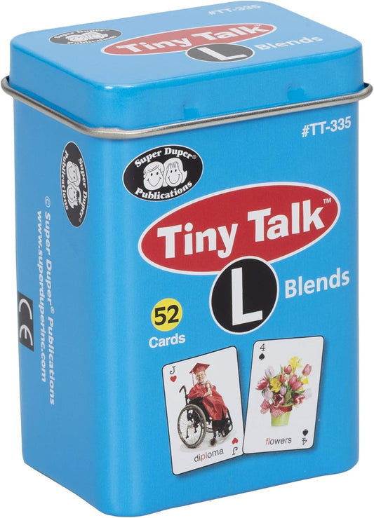 Super Duper Publications | Tiny Talk Articulation and Language L Blends Sound Photo Flash Cards | Educational Resource for Children
