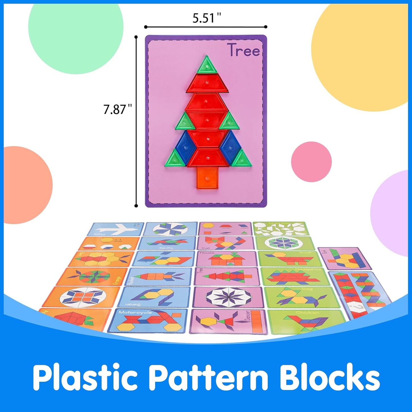 60 Pieces 3D Shapes for Teaching - 140 Pcs Translucent Pattern Blocks - Geometric Solids for Kids,Light Table Manipulatives,Translucent Toy for Light Table