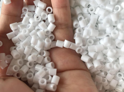 OEEKOI 5500Pcs Fuse Beads - 5mm Bulk Melting Beads for Crafts, Ideal for Christmas Birthday Gifts,Clear