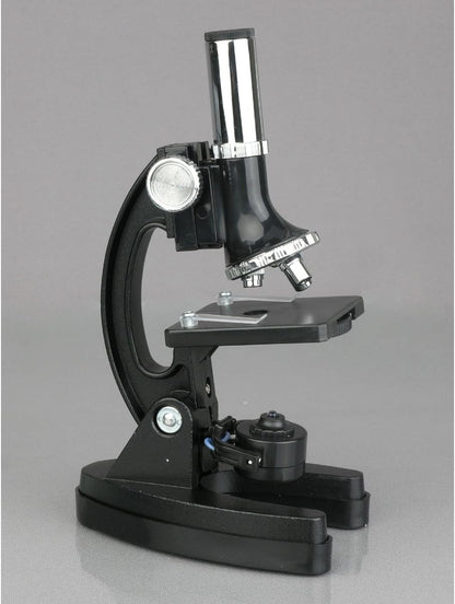 AmScope - 120X-1200X Kids 52 pc Microscope Science Kit + World of The Microscope Book - M30-ABS-KT2-WM - Black