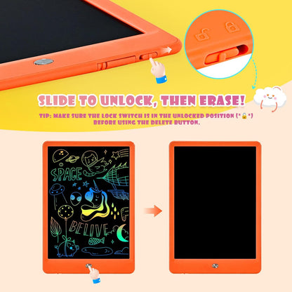 EooCoo Toddler Boy Toys, Kids Gifts, 10 Inch LCD Writing Tablet, Drawing Pad, No Mess Coloring Books for Kids, Travel Games, Gifts for Boys 4-6, Educational Toys for 3 4 5 6 7 Years Old Boys and Girls