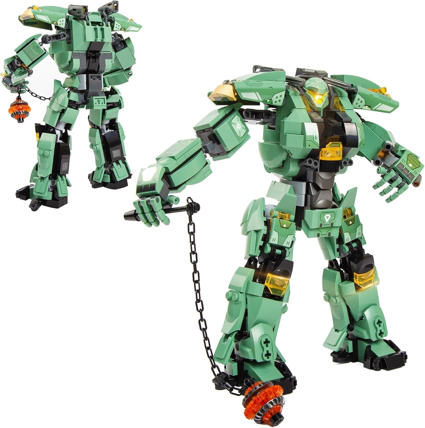 Transforming Robot Mech Building Block Sets, Destroy Warrior City Soldier Mech Model Action Mech Model Building Kit, Cool Robots Toys Gift for Adults and Kids Boys 6 7 8 10+, （542 PCS）