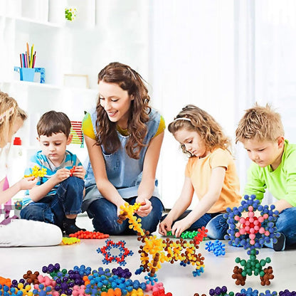 TOMYOU 200 Pieces Building Blocks Kids STEM Toys Educational Discs Sets Interlocking Solid Plastic for Preschool Boys and Girls Aged 3+, Safe Material Creativity