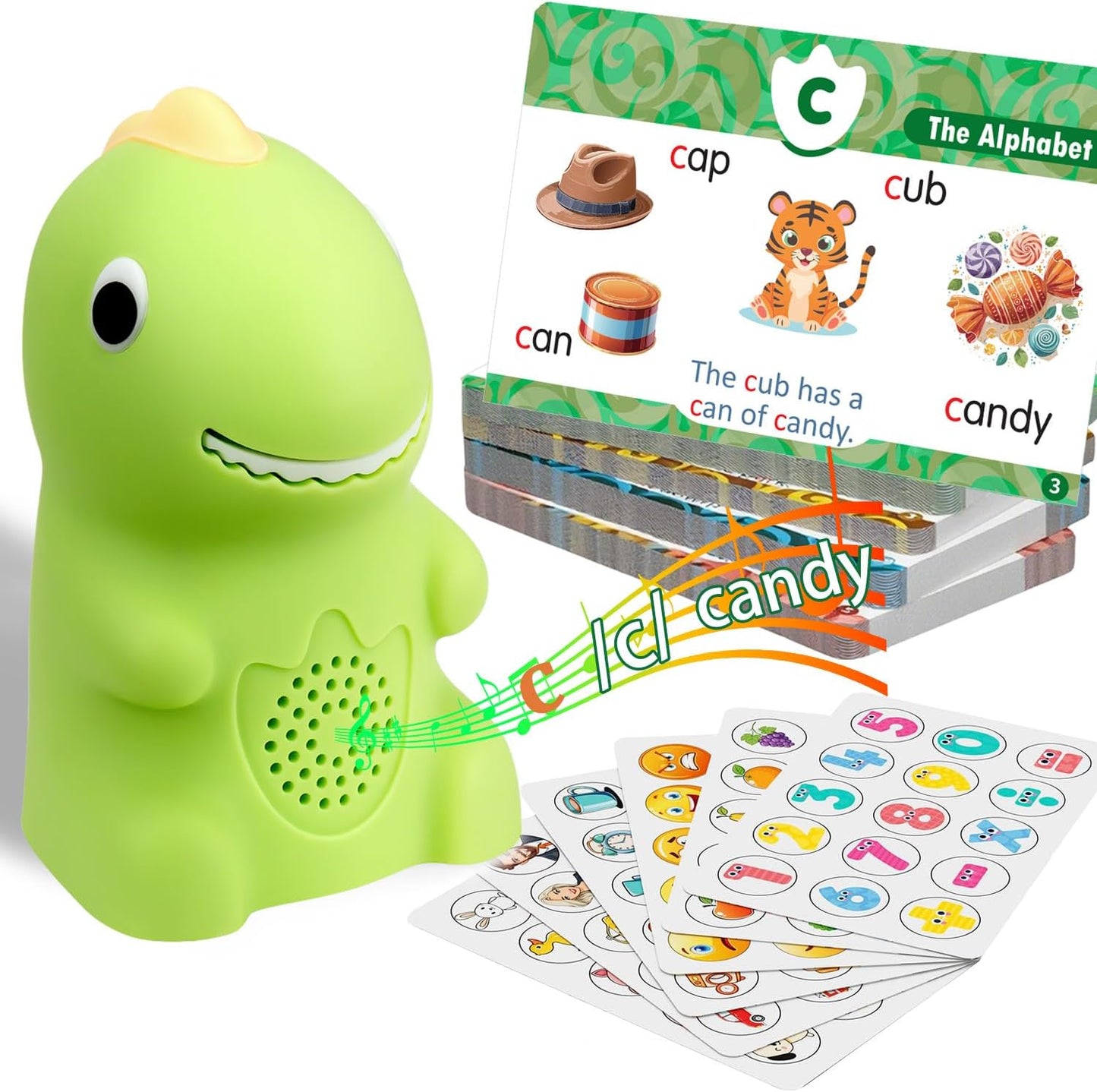 Phonics Learning Toy for Preschoolers – Phonics Flash Cards with Talking Pen, Speech Therapy & Autism Sensory Toy, Learn to Read Educational Gift for Boys & Girls,Kindergarten Learning Activities