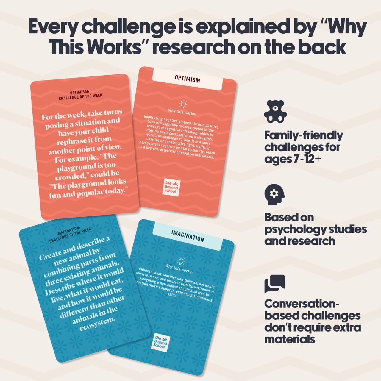 Building Resilience 52 Challenge Conversation Cards for Kids & Parents | SEL Emotional Intelligence | Social Emotional Learning Activities | Life Skills Classroom Must Haves | Teachers & Counselors