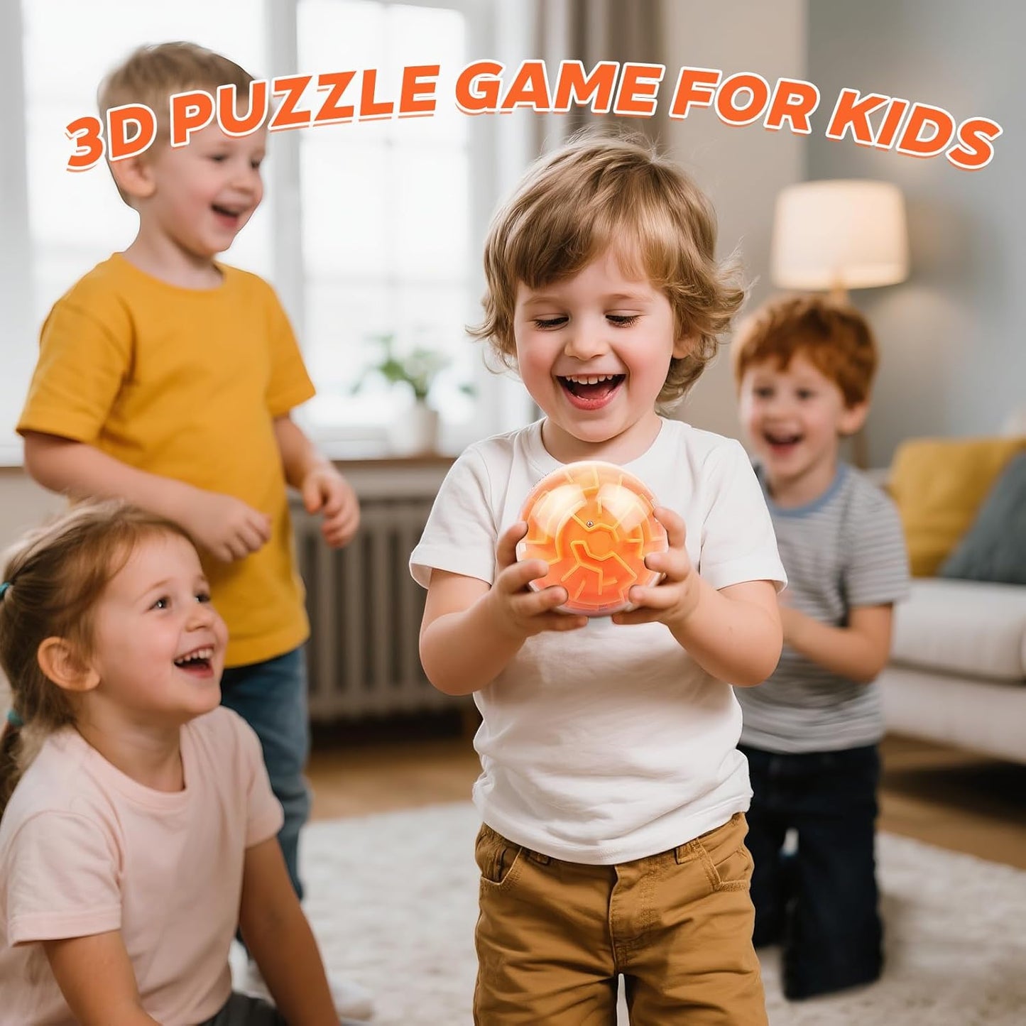 Amaze 3D Memory Sequential Maze Ball Puzzle Toy Gifts for Kids Adults - Challenges Game Lover Tiny Balls Brain Teasers Game (Rose)