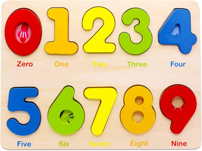 Aile Toddler Wooden Preschool Learning Shape Peg Puzzle Board Toys