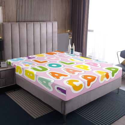 Chemistry Bed Sheets for Kids Teens Girls Boys,Chemical Experiment Fitted Sheet Twin,Science Themed Sheets for Math Lovers,Chemistry Lab Bedding Set,White and Black