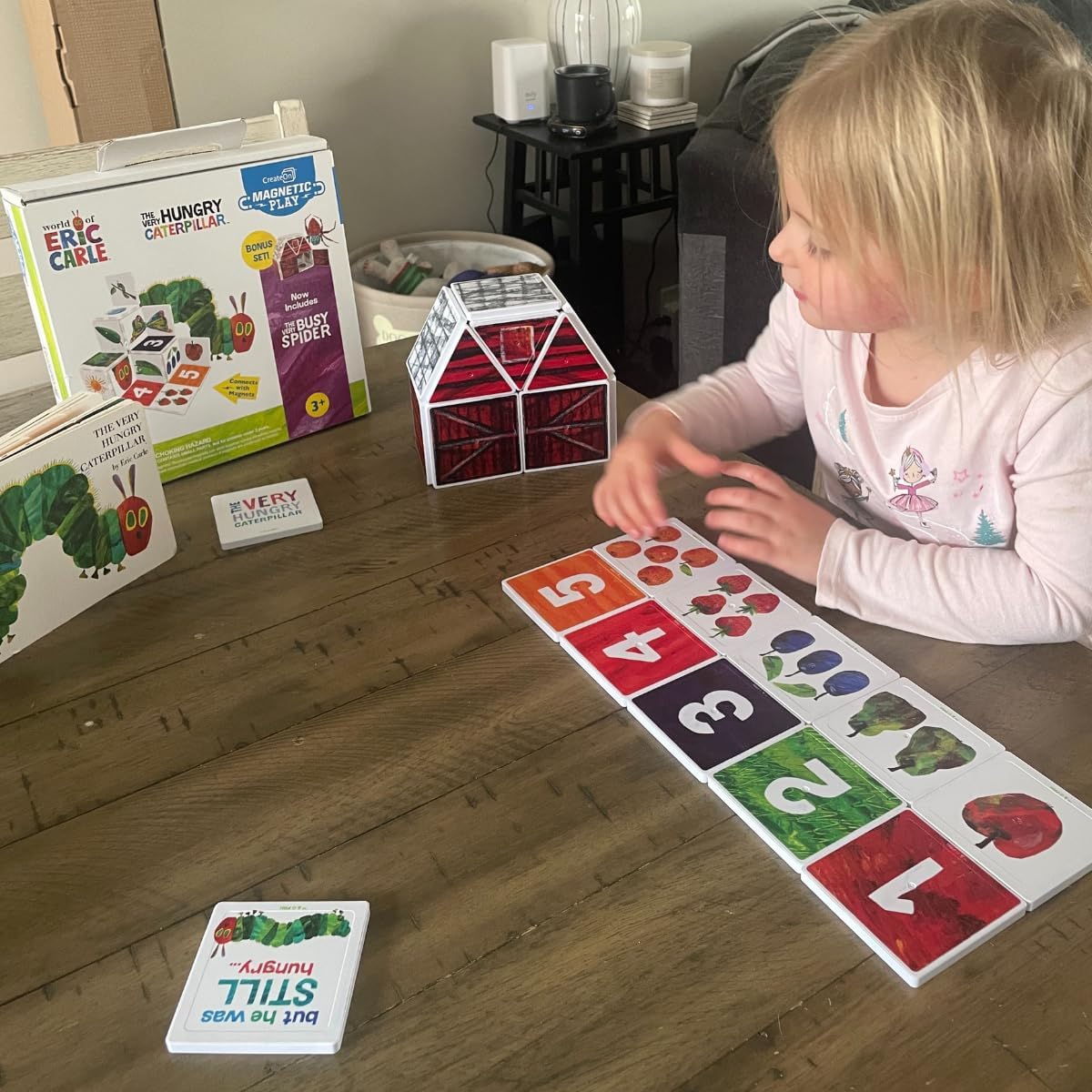 CreateOn Eric Carle Polar Bear with Head to Toe Bonus Set Magnetic Tiles, Building Set for Kids, Magnetic Building Toys for Kids, STEM Toys for Boys and Girls Ages 3+, 24 Piece