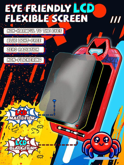 LCD Writing Tablet for Kids 10 Inch Bat Hero for Toddler 3 4 5 6 7 8 - Paint, Doodle Board, Drawing Pad - Travel Toys, Road Trip Car Activities, Birthday Christmas Gift Boys & Man
