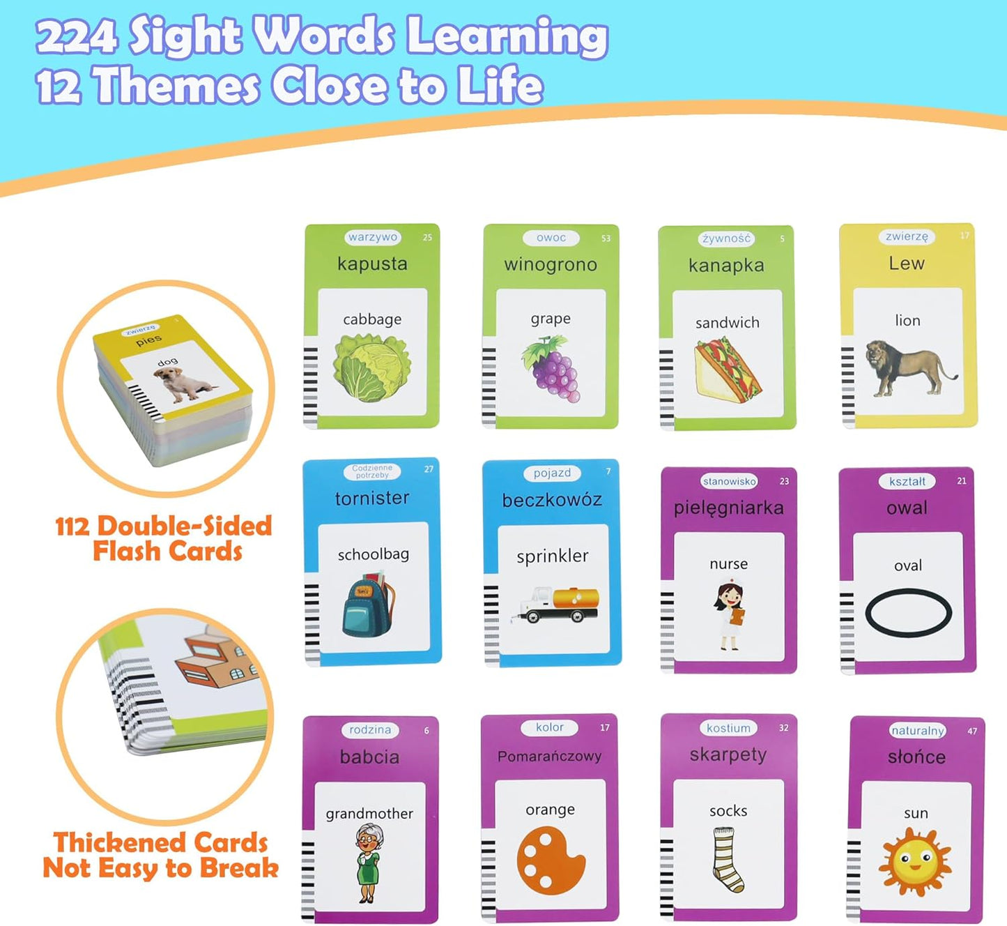 Spanish & English 510 Words Alphabet Bilingual Talking Flash Cards for 3-8 Years Toddlers, Pocket Speech Buddy Therapy Autism Toys, Educational Learning Interactive Toy for Boys Girls Kids Gifts Blue